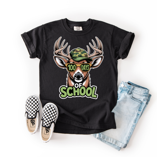 100 DAYS OF SCHOOL-CAMO BUCK-DTF TRANSFER