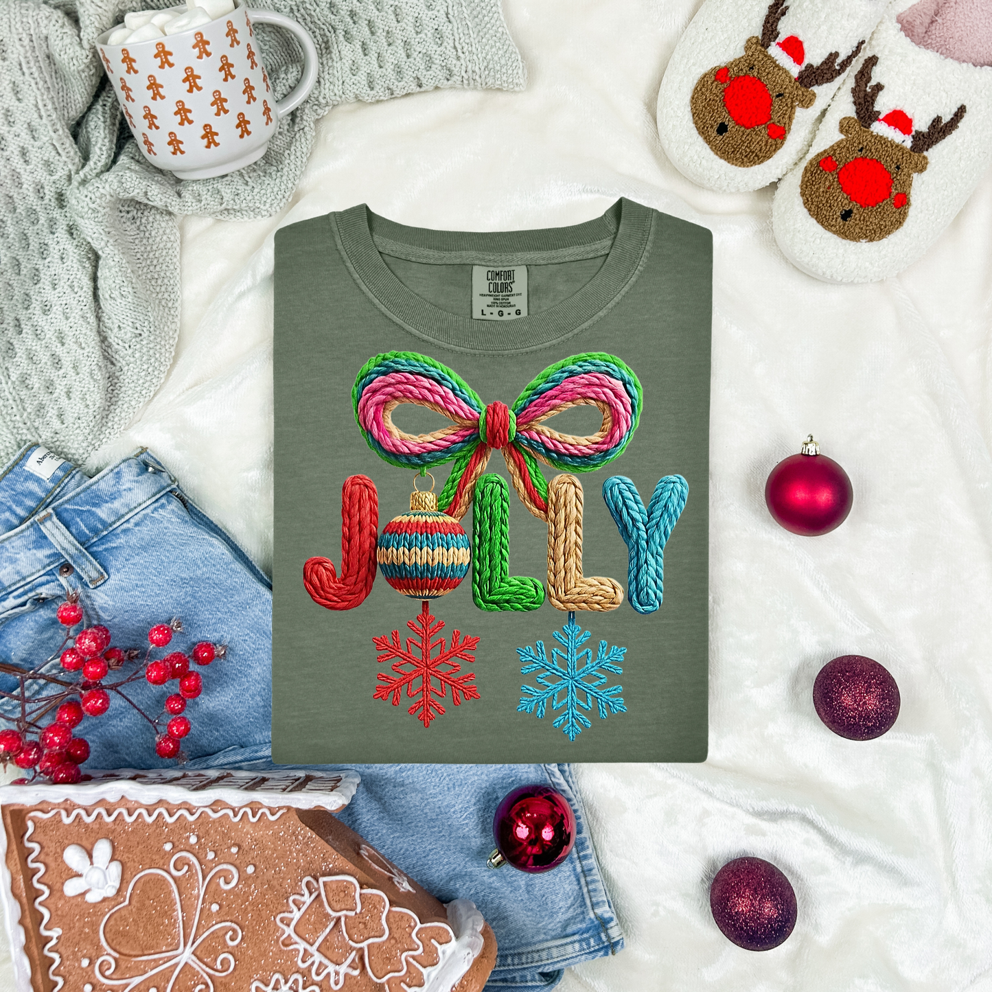 Jolly Faux Yarn DTF Transfer