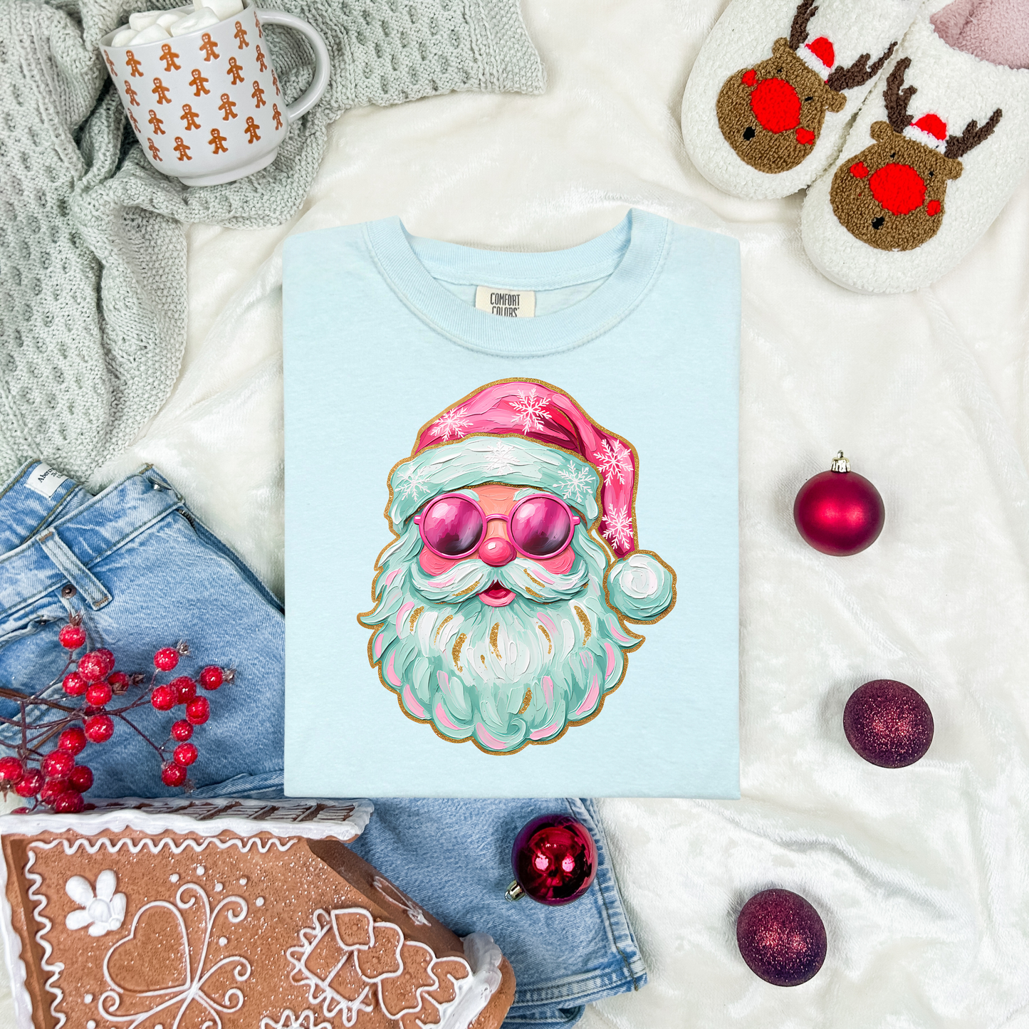 Santa Brushstroke DTF Transfer